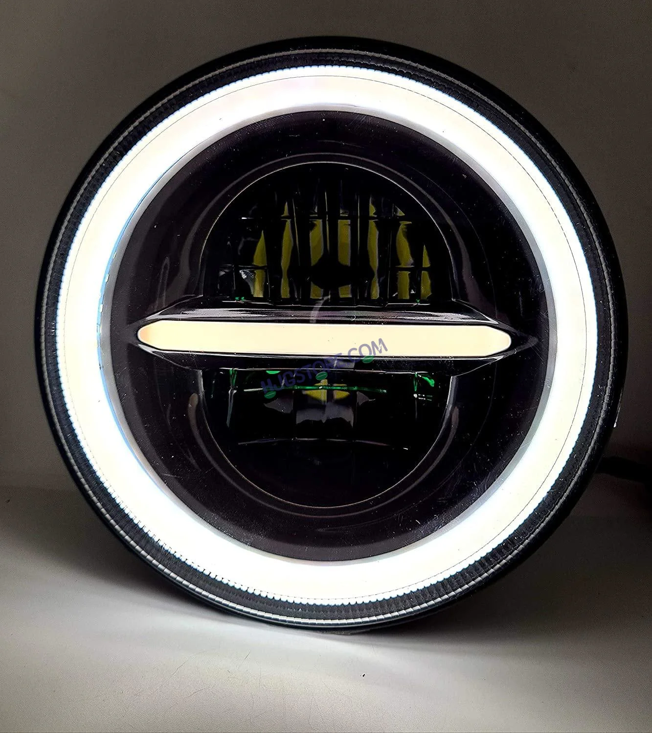 HJG 7 Inch Round Headlight Compatible with Royal Enfield, Jeep & Harley Davidson (Harley Minus Headlight) - Image 3