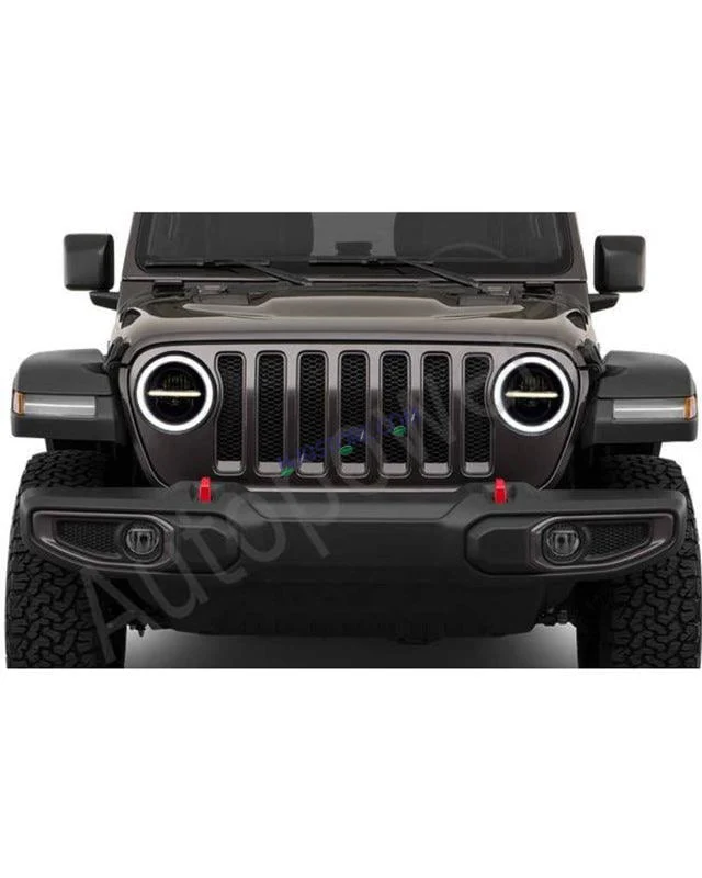 HJG 7 Inch Round Headlight Compatible with Royal Enfield, Jeep & Harley Davidson (Harley Minus Headlight) - Image 4