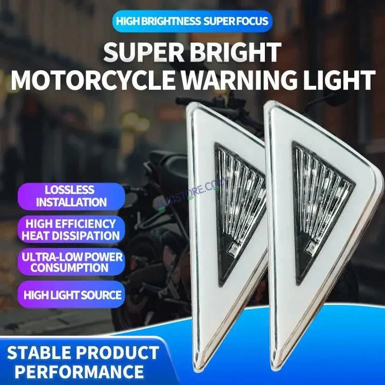 HJG Bike Indicator Waterproof Flexible Blinker Bright LED Indicators Universal For All Bike Models Motorcycle Turn Signal Lights HJG Indicator with DRL 231114 231113 - Image 4