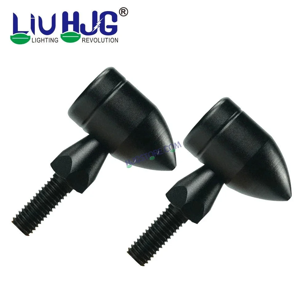 HJG Bullet Shape Turn Signal Lights Indicator Universal for All Bikes Models Turn Signal Lights Motorcycle, Pack of 2pc - Image 4