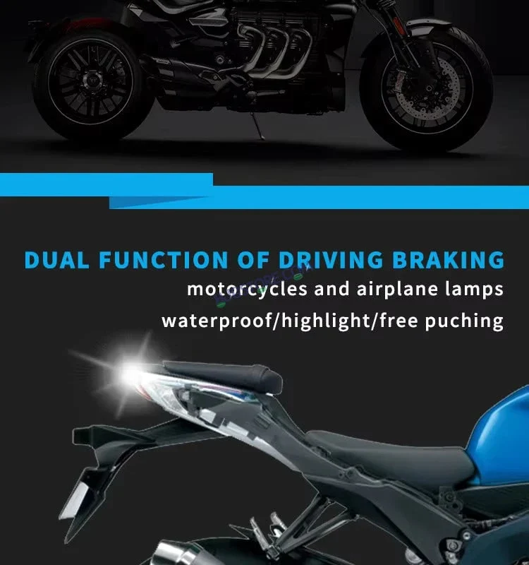 HJG Bullet Shape Turn Signal Lights Indicator Universal for All Bikes Models Turn Signal Lights Motorcycle, Pack of 2pc - Image 7