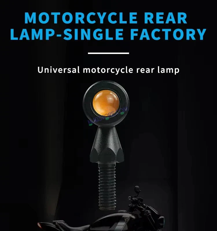 HJG Bullet Shape Turn Signal Lights Indicator Universal for All Bikes Models Turn Signal Lights Motorcycle, Pack of 2pc - Image 8