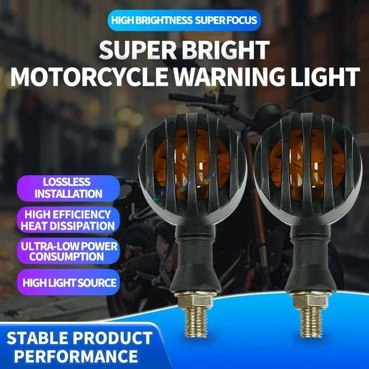 HJG Indicator Round Waterproof Flexible Blinker Bright LED Indicators Universal For All Bike Models Motorcycle Turn Signal Lights HJG Indicator - Image 5