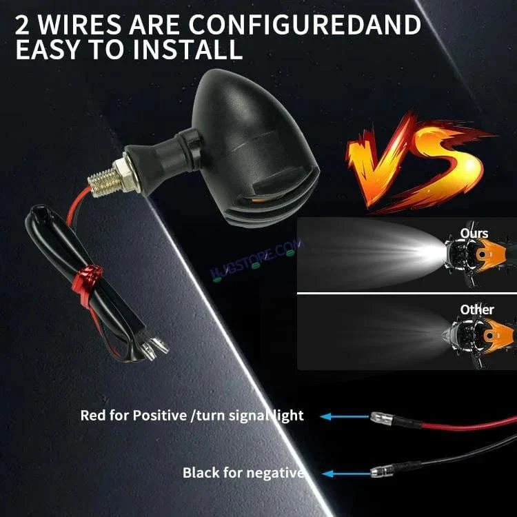 HJG Indicator Round Waterproof Flexible Blinker Bright LED Indicators Universal For All Bike Models Motorcycle Turn Signal Lights HJG Indicator - Image 6