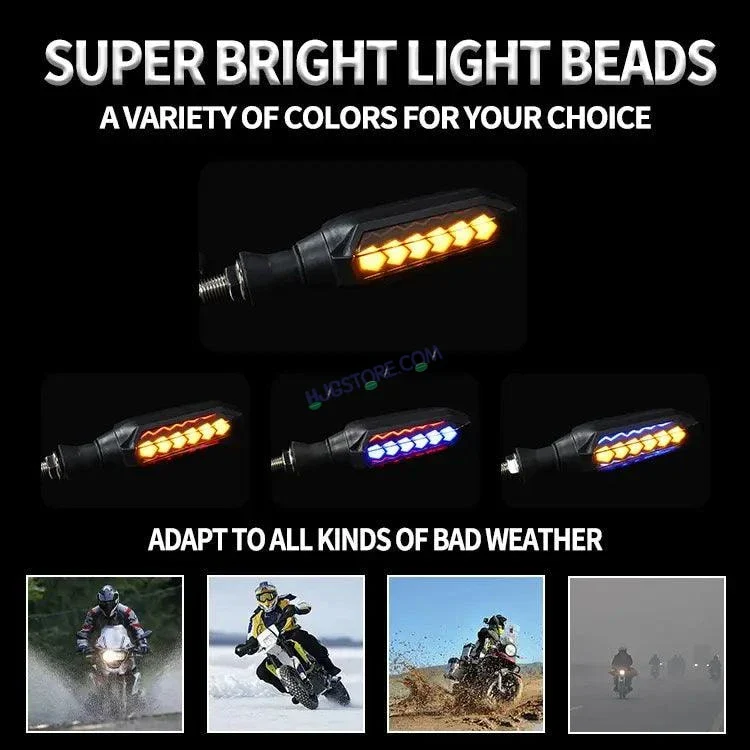 HJG Indicator Round Waterproof Flexible Blinker Bright LED Indicators Universal For All Bike Models Motorcycle Turn Signal Lights HJG Indicator with DRL 231114 - Image 3