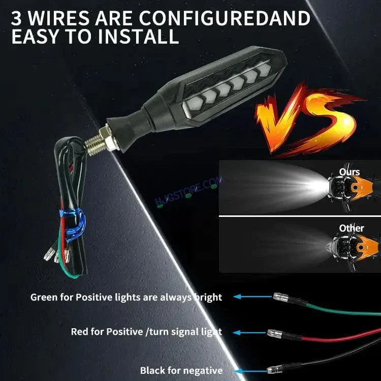 HJG Indicator Round Waterproof Flexible Blinker Bright LED Indicators Universal For All Bike Models Motorcycle Turn Signal Lights HJG Indicator with DRL 231114 - Image 6