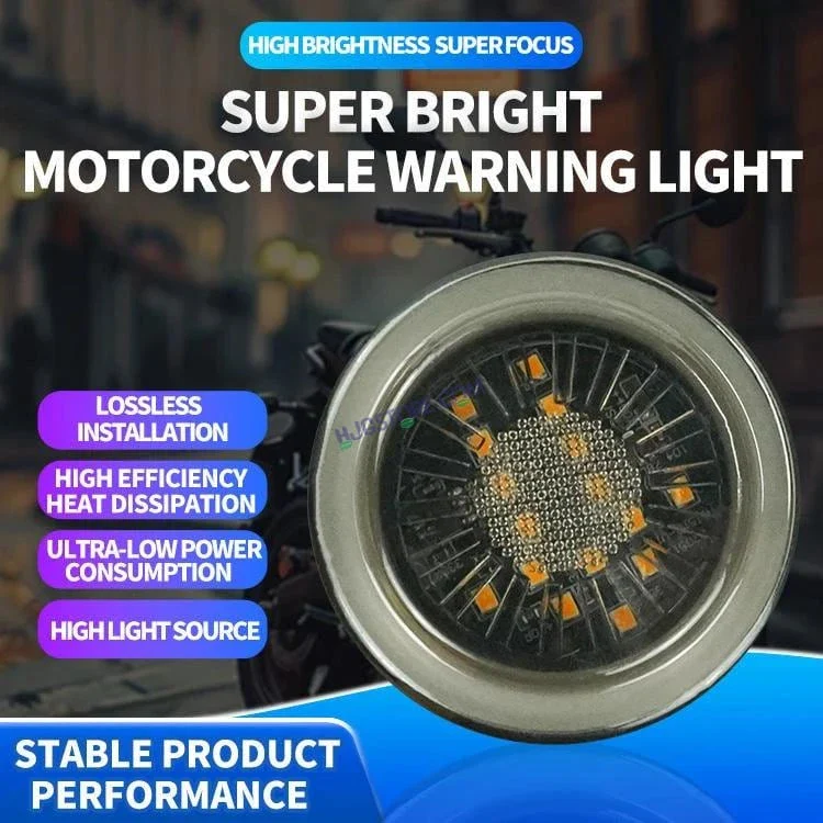 HJG Indicator Round Waterproof Flexible Blinker Bright LED Indicators Universal For All Bike Models Motorcycle Turn Signal Lights HJG Indicator with DRL 231118 - Image 4