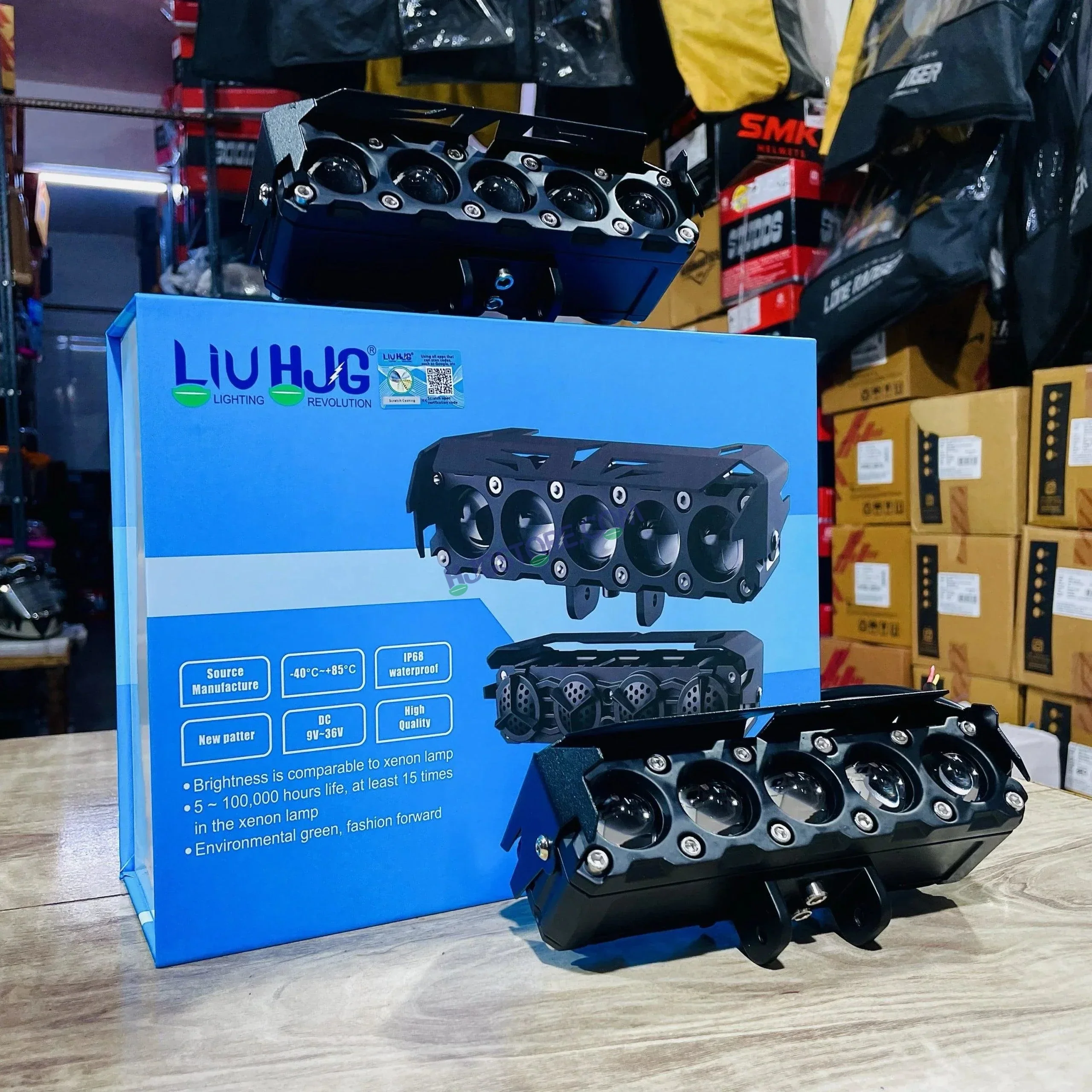 HJG ORIGINAL 150W 5 Lens MEGA DRIVE Fog Light For Bike/Car/Thar/Jeep ( Cool White, 75W each * 2 = 150W Total ) - Pack of 2 - Image 4