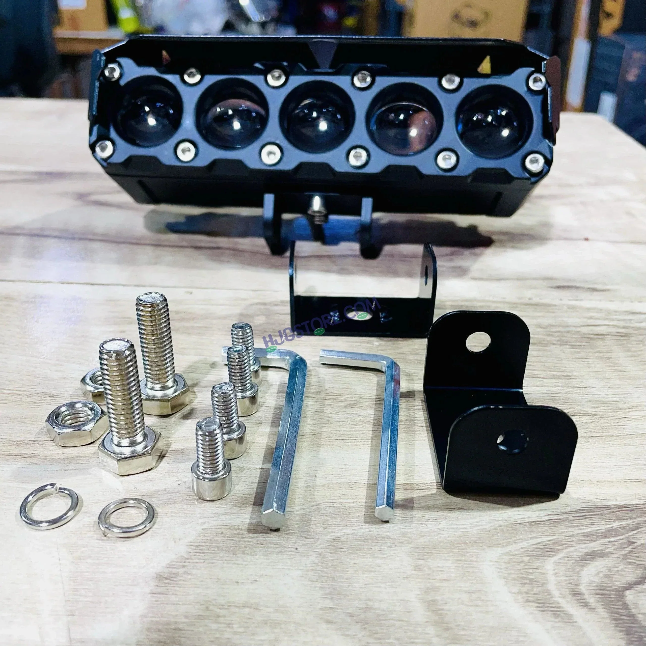 HJG ORIGINAL 150W 5 Lens MEGA DRIVE Fog Light For Bike/Car/Thar/Jeep ( Cool White, 75W each * 2 = 150W Total ) - Pack of 2 - Image 6