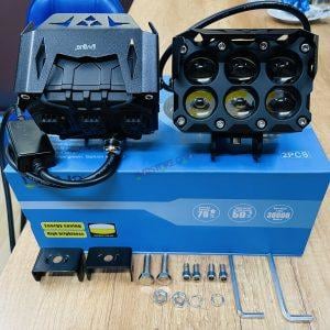 HJG ORIGINAL 180W 6 Future Lens MEGA DRIVE Fog Light For Bike/Car/Thar/Jeep ( Cool White, 90W each * 2 = 180W Total ) - Pack of 2 - Image 3