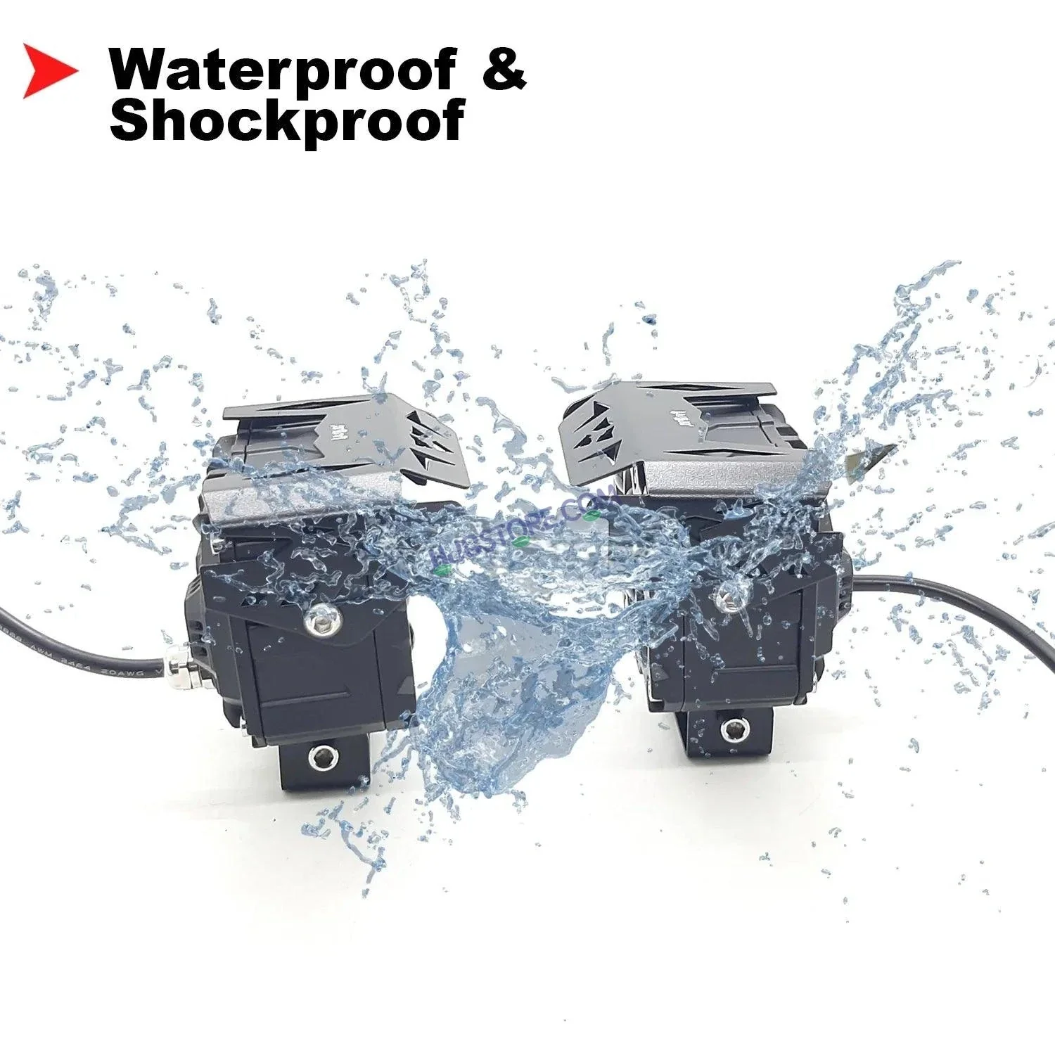 HJG ORIGINAL 180W 6 Future Lens MEGA DRIVE Fog Light For Bike/Car/Thar/Jeep ( Cool White, 90W each * 2 = 180W Total ) - Pack of 2 - Image 7