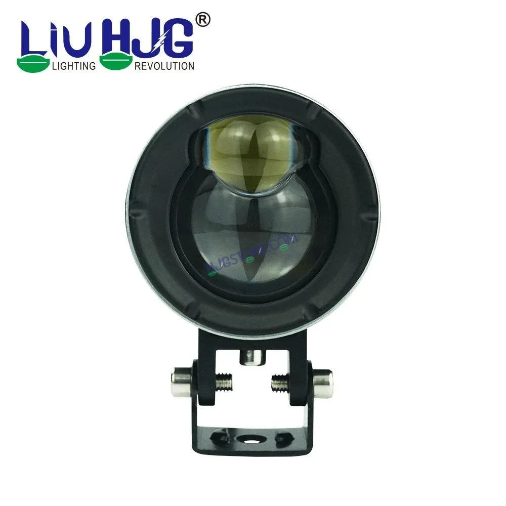 HJG P49 Dual Lens 120W New Model with Power Adaptor Foglight Ultra Wide Dual Intensity LED Driving Fog Lights White/Yellow (2*60W = 120W Total) Universal For All Cars & Bikes - Image 3