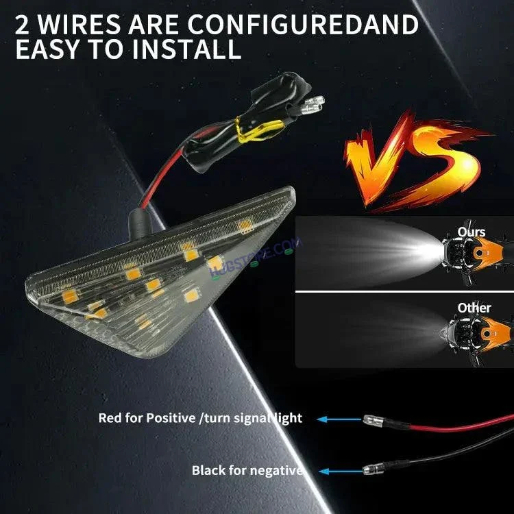 HJG R15 Indicator Waterproof Flexible Blinker Bright LED Indicators Universal For All Bike Models Motorcycle Turn Signal Lights HJG Indicator with DRL R15 Indicator - Image 5