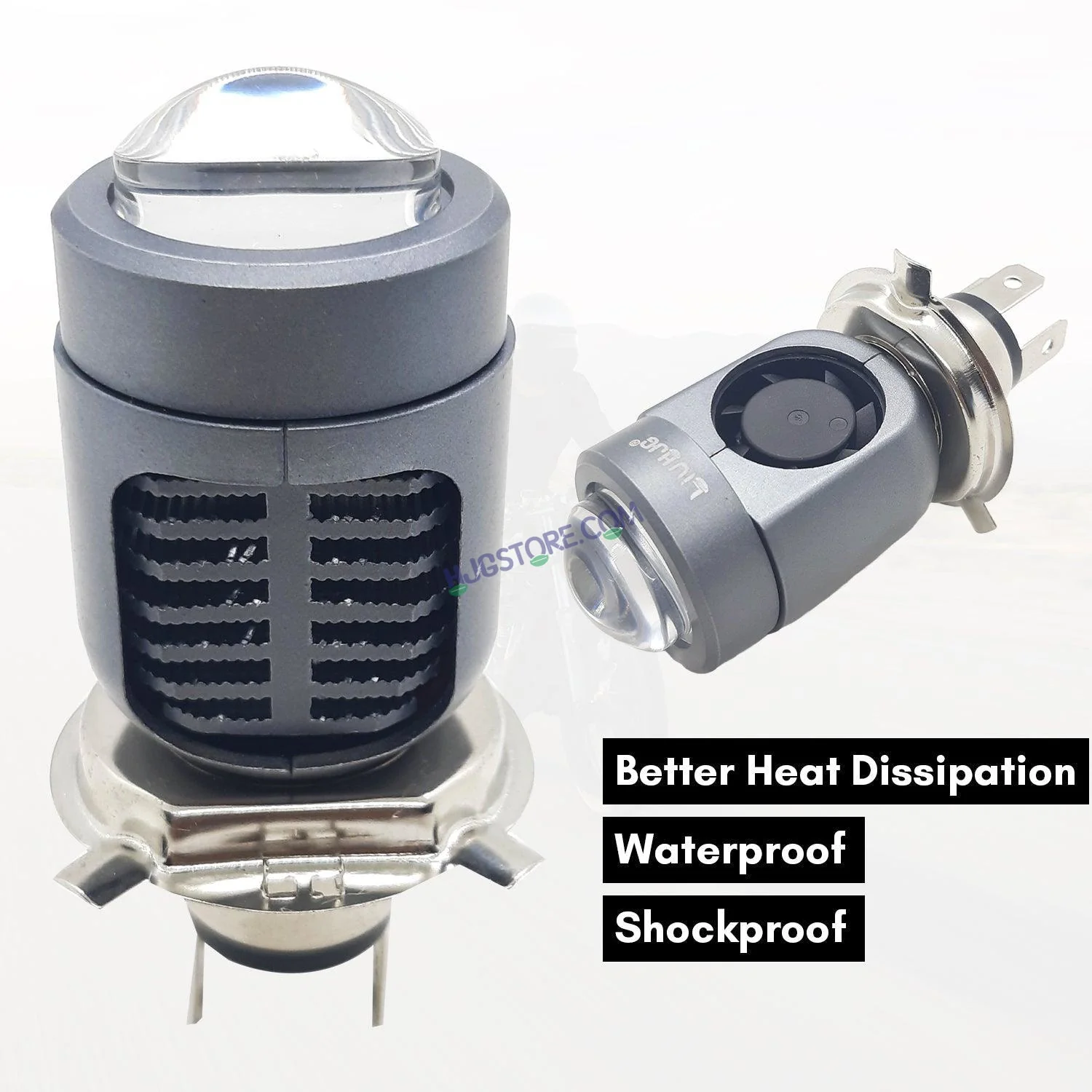 LIU HJG Motorcycle LED Headlight Bulb Yellow/White With H4 Fitting (12V-36V) (30W-50W, pack Of 1) - Image 4