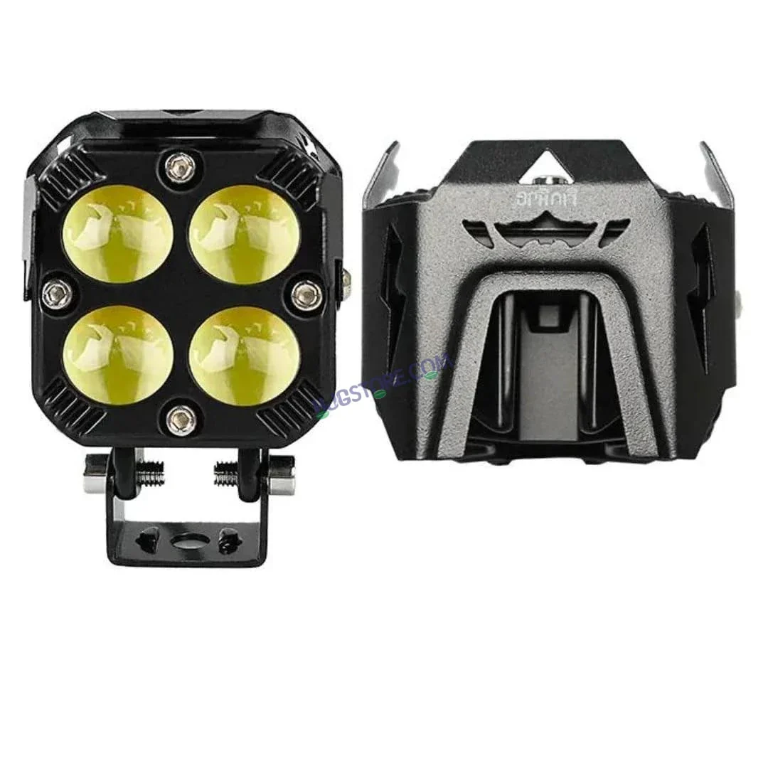 Original HJG 3-in-1 HJG Fog Light: 120W-12V Red, White, Yellow! Illuminate Your Ride with 4 LED Laser Widelight. Perfect for Bike, Car, Thar, Jeep Adventures - Image 8